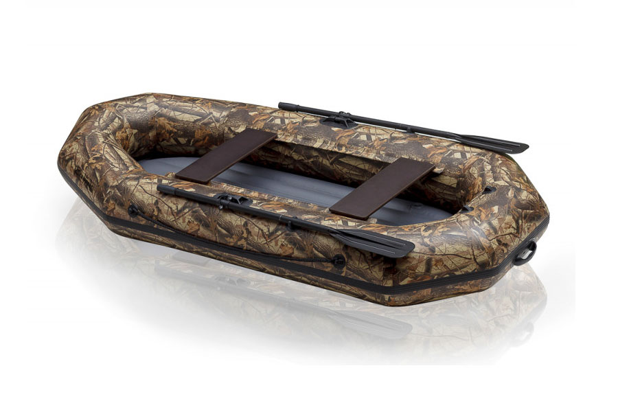 Лодка ПВХ "Компакт-270" гребная, 2 местная, надувное дно