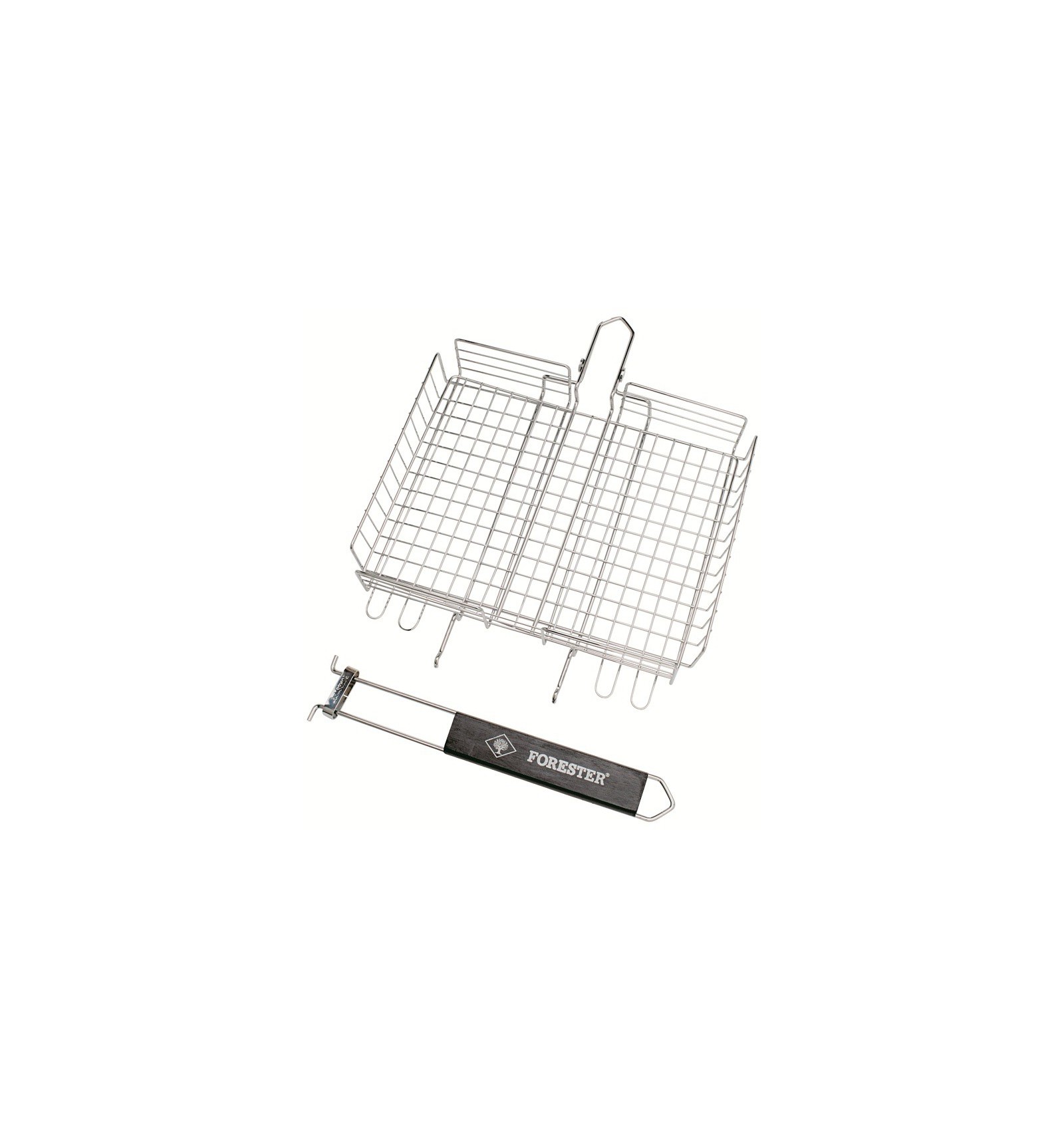 Решетка гриль 24*30 объемная съемная ручка