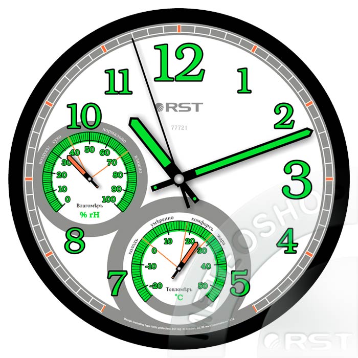 Метеочасы настенные светящиеся