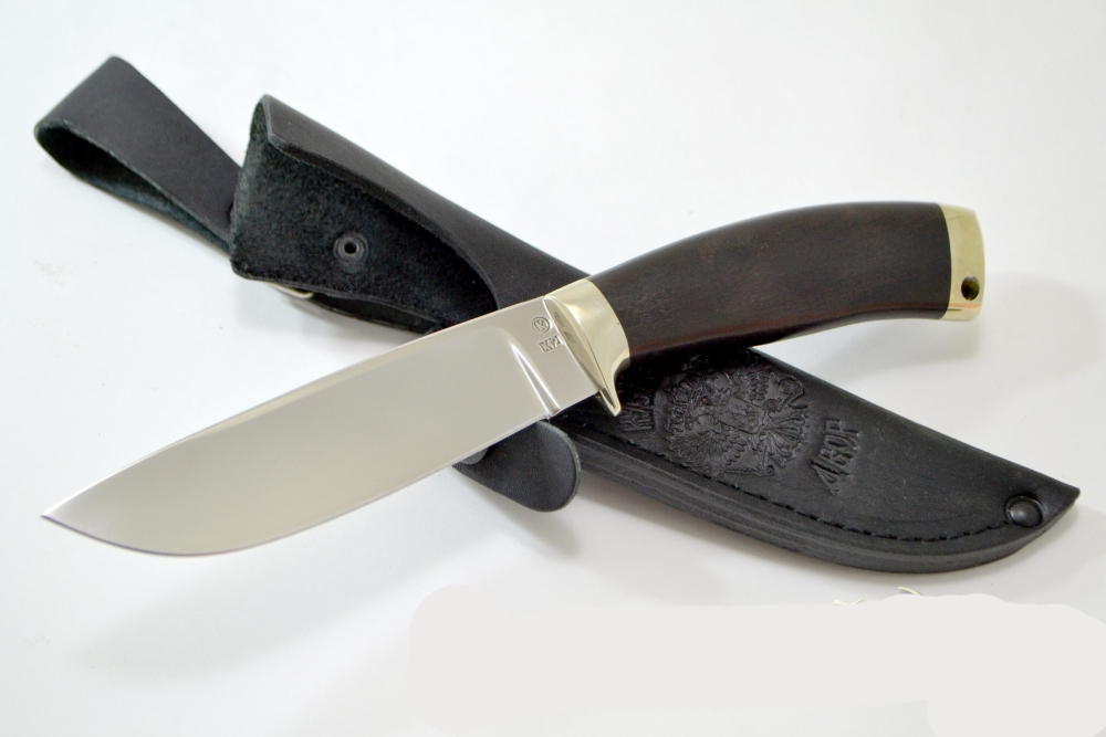 Нож Лесник ков. сталь Х12МФ венге